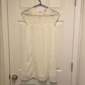 Elegant Cream Lace Dress